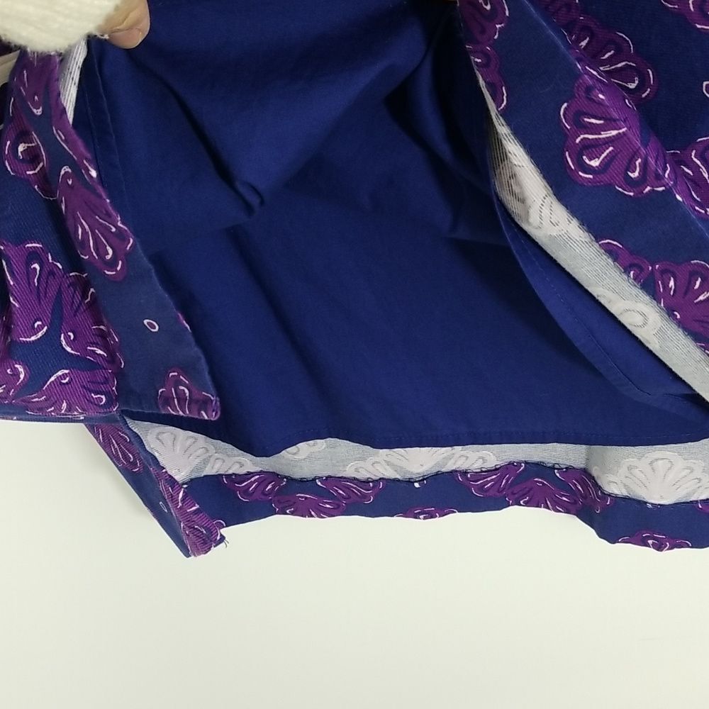 {Vineyard Vines} Purple Shell Tunic Top Size 10 - Picture 8 of 10